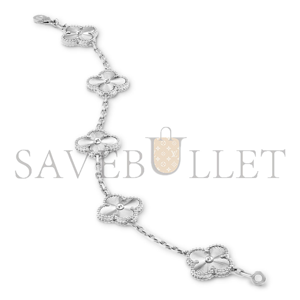 V*N CL*F vintage alhambra bracelet, 5 motifs vcarp9xe00